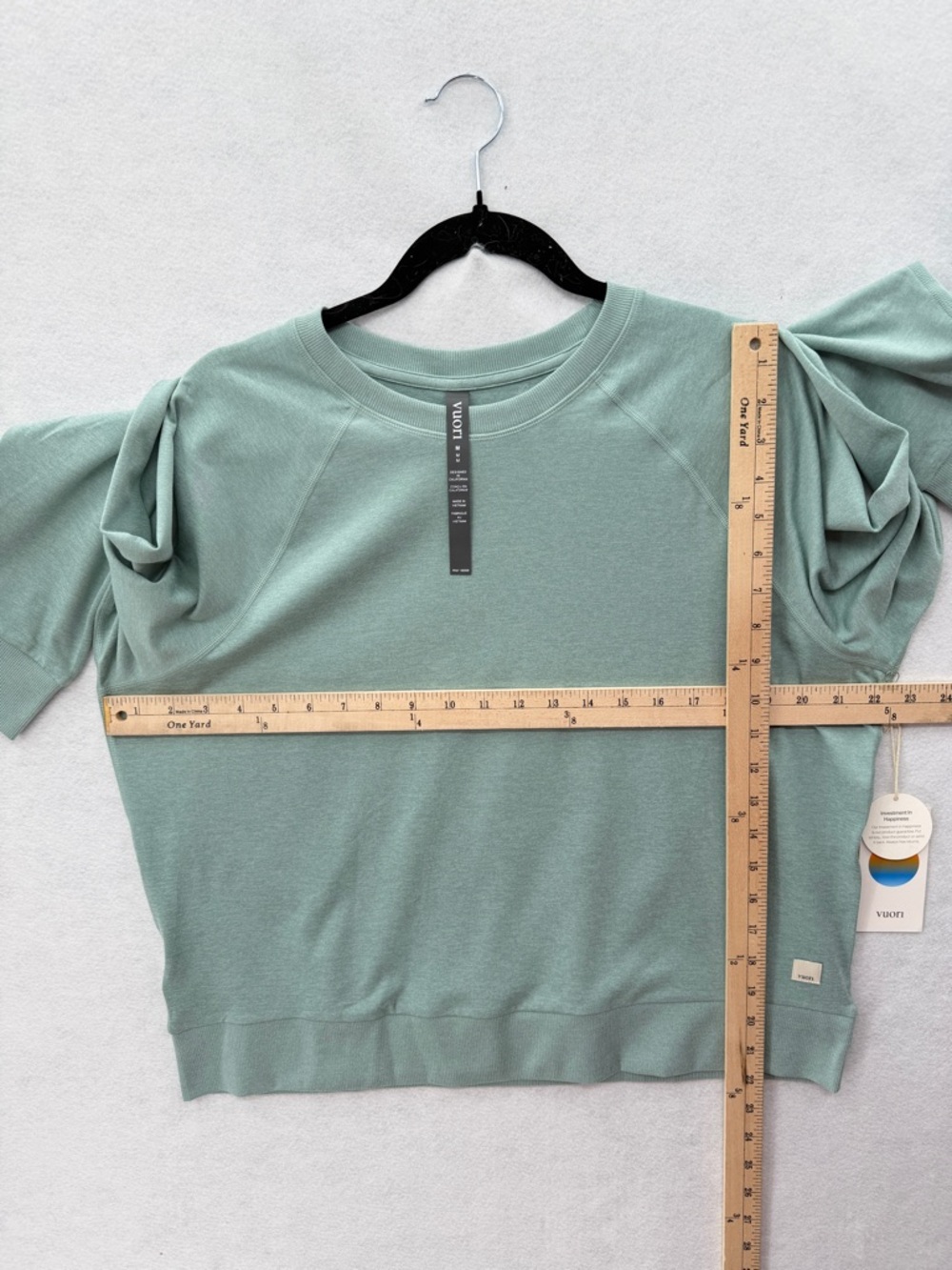 NWT Vuori Long Sleeve Halo Crew Women’s Sea Spray Heather VW241 Size Medium - Picture 9 of 10